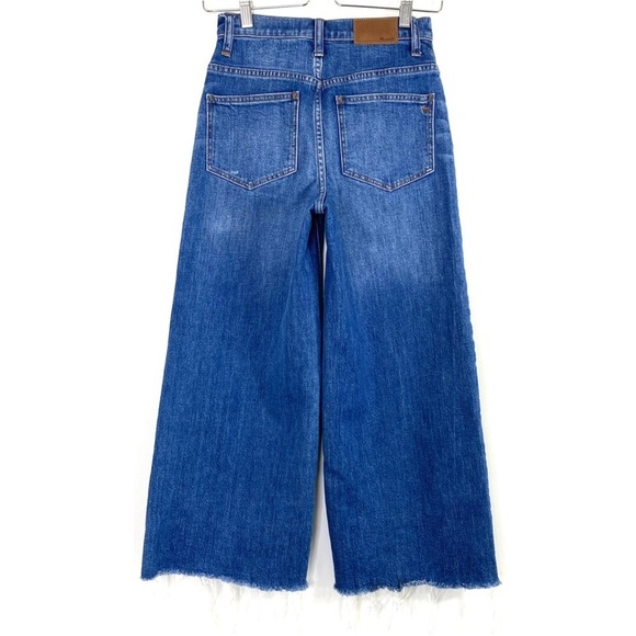 MADEWELL Wide Leg Crop High Rise Jeans in Frida Wash Size 24 Style G1612 - Picture 4 of 9